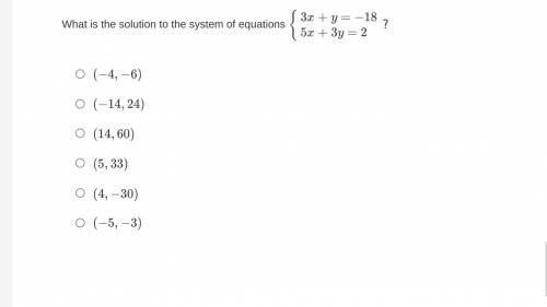 Pretty PLEASE can you help me solve this? I know that the answer is not (-5, -3), if that helps.