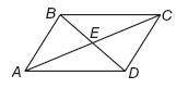 Given BE= 2x+ 6 and ED= 5x– 12 in parallelogram ABCD, find BD.

answer choices
36,12,6,18