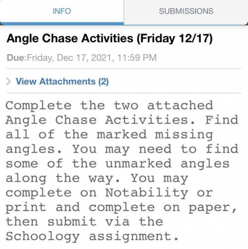 Angle chase activity
