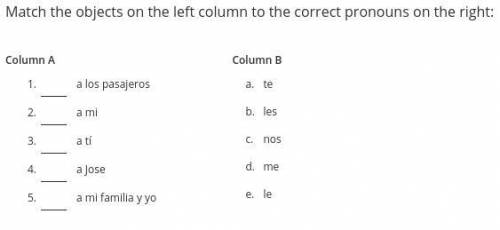 15 points please help quick spanish hw