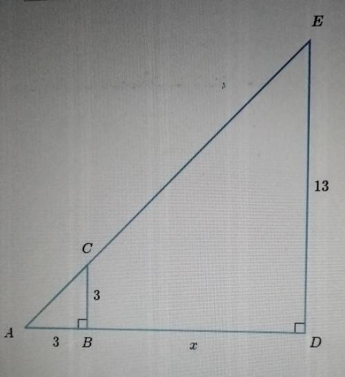 Solve similar triangles (advance)solve for x