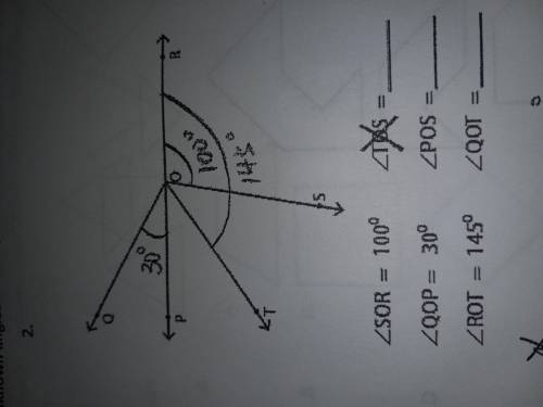 Find the unknown angles