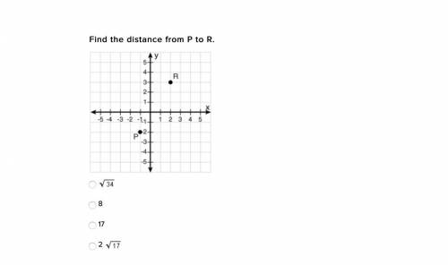 Find the distance from p to r