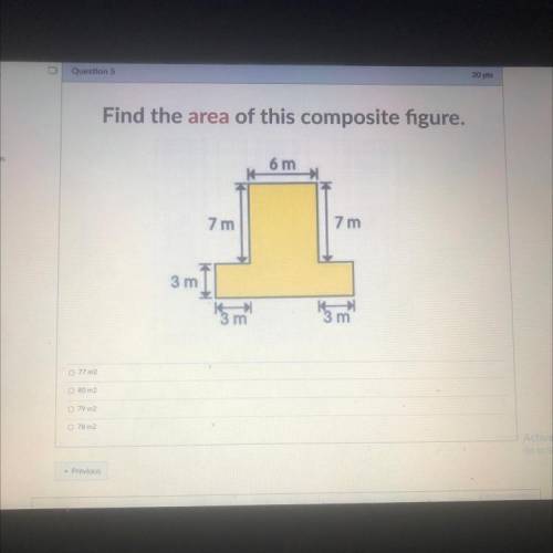 Find the area of this composite figure.