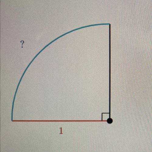 1?

Find the arc length of the partial circle.
Either enter an exact answer in terms of ar or use