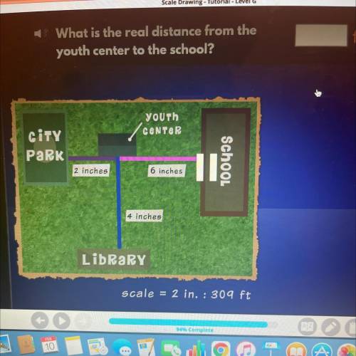 Ince from the

youth center to the school?
ft
©
(center
Youth
CeN
CITY
PARK
2 inches
School
6 inch