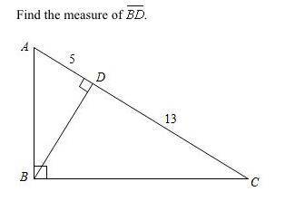 Find the measure of line BD.