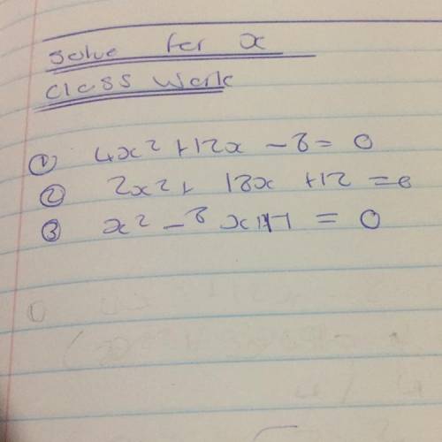 How do l solve this equations if the have a factor