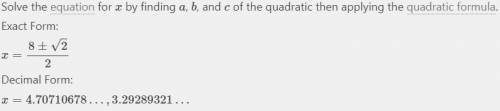 Answer the questions below about the quadratic function. g(x)=-2x^2+16x-31