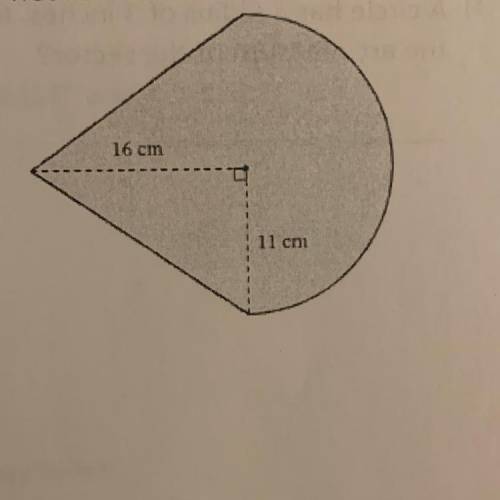 3) What is the area of the composite shape to the right to the nearest tenth of a cm?